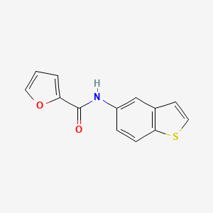 molecular formula C13H9NO2S B7524020 N-(1-benzothiophen-5-yl)furan-2-carboxamide 