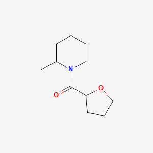 molecular formula C11H19NO2 B7524056 (2-Methylpiperidin-1-yl)-(oxolan-2-yl)methanone 