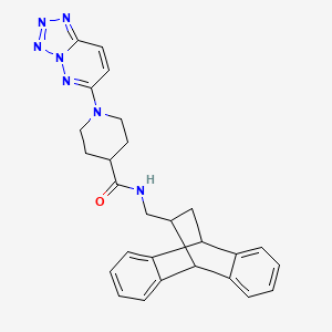 N-(15-tetracyclo[6.6.2.02,7.09,14]hexadeca-2,4,6,9,11,13-hexaenylmethyl)-1-(tetrazolo[1,5-b]pyridazin-6-yl)piperidine-4-carboxamide