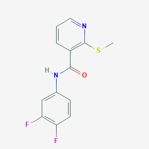 N-(3,4-Difluorophenyl)-2-(methylsulfanyl)pyridine-3-carboxamide