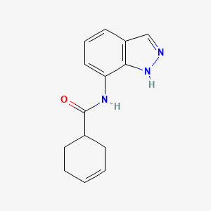 N-(1H-indazol-7-yl)cyclohex-3-ene-1-carboxamide