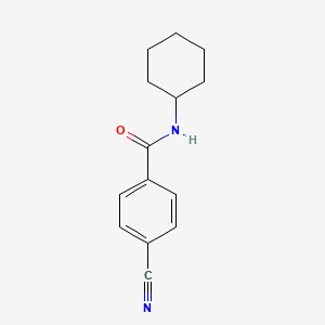 molecular formula C14H16N2O B7524118 4-cyano-N-cyclohexylbenzamide 