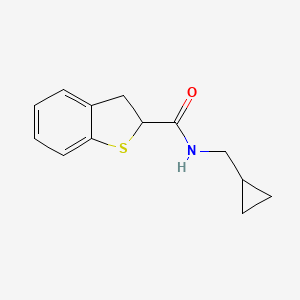 N-(cyclopropylmethyl)-2,3-dihydro-1-benzothiophene-2-carboxamide