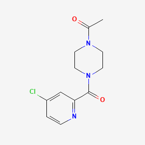 molecular formula C12H14ClN3O2 B7524129 1-[4-(4-Chloropyridine-2-carbonyl)piperazin-1-yl]ethanone 