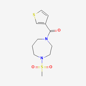 (4-Methylsulfonyl-1,4-diazepan-1-yl)-thiophen-3-ylmethanone