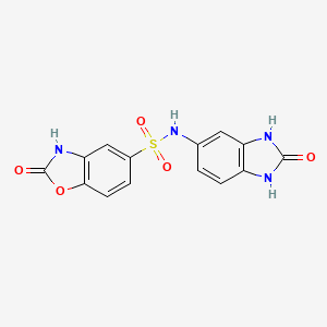 2-oxo-N-(2-oxo-1,3-dihydrobenzimidazol-5-yl)-3H-1,3-benzoxazole-5-sulfonamide