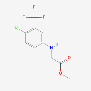 Methyl 2-[4-chloro-3-(trifluoromethyl)anilino]acetate