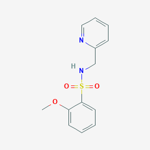 2-methoxy-N-(pyridin-2-ylmethyl)benzenesulfonamide