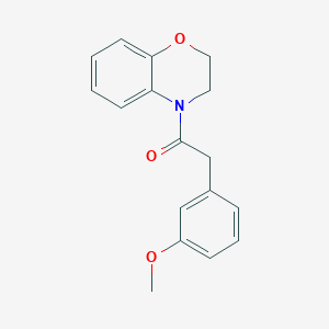 1-(2,3-Dihydro-1,4-benzoxazin-4-yl)-2-(3-methoxyphenyl)ethanone