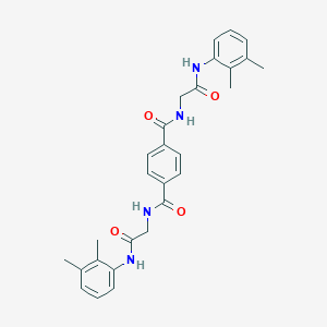 molecular formula C28H30N4O4 B7524201 1-N,4-N-bis[2-(2,3-dimethylanilino)-2-oxoethyl]benzene-1,4-dicarboxamide 