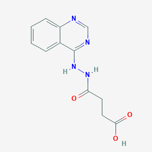 4-Oxo-4-(2-quinazolin-4-ylhydrazinyl)butanoic acid