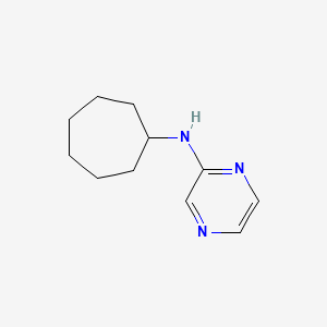 molecular formula C11H17N3 B7524215 N-cycloheptylpyrazin-2-amine 