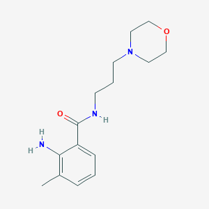 2-amino-3-methyl-N-(3-morpholin-4-ylpropyl)benzamide