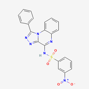 3-nitro-N-(1-phenyl-[1,2,4]triazolo[4,3-a]quinoxalin-4-yl)benzenesulfonamide