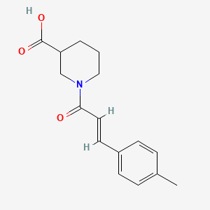 1-[(E)-3-(4-methylphenyl)prop-2-enoyl]piperidine-3-carboxylic acid