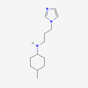 molecular formula C13H23N3 B7524271 N-(3-imidazol-1-ylpropyl)-4-methylcyclohexan-1-amine 