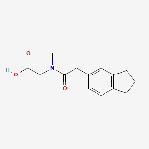 2-[[2-(2,3-dihydro-1H-inden-5-yl)acetyl]-methylamino]acetic acid