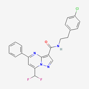 N-[2-(4-chlorophenyl)ethyl]-7-(difluoromethyl)-5-phenylpyrazolo[1,5-a]pyrimidine-3-carboxamide