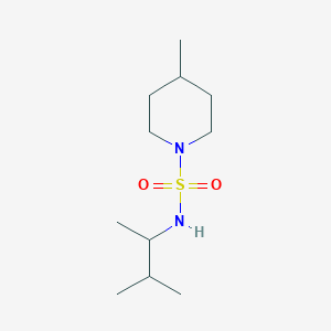 molecular formula C11H24N2O2S B7524390 4-methyl-N-(3-methylbutan-2-yl)piperidine-1-sulfonamide 