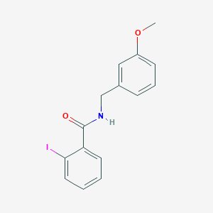 molecular formula C15H14INO2 B7524393 2-iodo-N-(3-methoxybenzyl)benzamide 