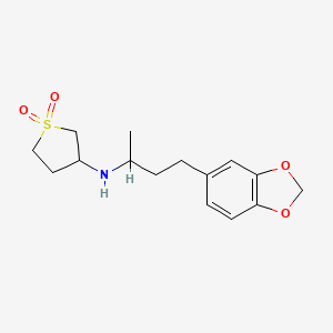 N-[4-(1,3-benzodioxol-5-yl)butan-2-yl]-1,1-dioxothiolan-3-amine