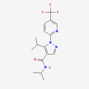 N,5-di(propan-2-yl)-1-[5-(trifluoromethyl)pyridin-2-yl]pyrazole-4-carboxamide