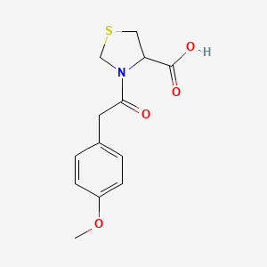 3-[2-(4-Methoxyphenyl)acetyl]-1,3-thiazolidine-4-carboxylic acid