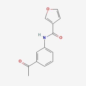 molecular formula C13H11NO3 B7524456 N-(3-acetylphenyl)furan-3-carboxamide 