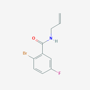 molecular formula C10H9BrFNO B7524506 2-bromo-5-fluoro-N-prop-2-enylbenzamide 