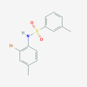 molecular formula C14H14BrNO2S B7524537 N-(2-bromo-4-methylphenyl)-3-methylbenzenesulfonamide 