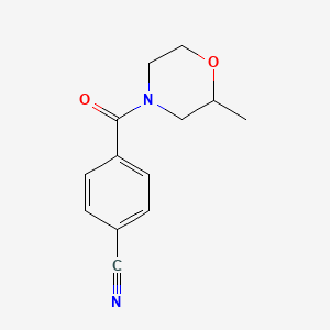 4-(2-Methylmorpholine-4-carbonyl)benzonitrile