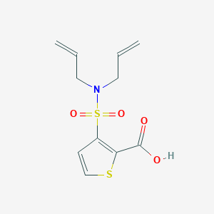 3-[Bis(prop-2-enyl)sulfamoyl]thiophene-2-carboxylic acid