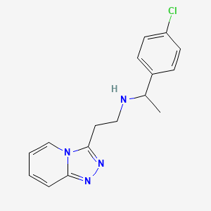 1-(4-chlorophenyl)-N-[2-([1,2,4]triazolo[4,3-a]pyridin-3-yl)ethyl]ethanamine