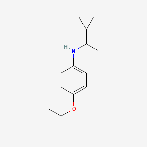 N-(1-cyclopropylethyl)-4-propan-2-yloxyaniline