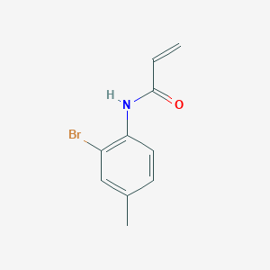 molecular formula C10H10BrNO B7524654 N-(2-bromo-4-methylphenyl)prop-2-enamide 