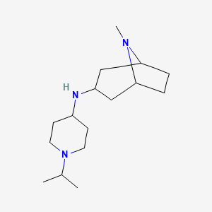 8-methyl-N-(1-propan-2-ylpiperidin-4-yl)-8-azabicyclo[3.2.1]octan-3-amine