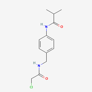 N-[4-[[(2-chloroacetyl)amino]methyl]phenyl]-2-methylpropanamide