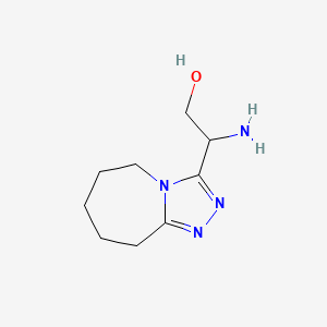 2-amino-2-(6,7,8,9-tetrahydro-5H-[1,2,4]triazolo[4,3-a]azepin-3-yl)ethanol