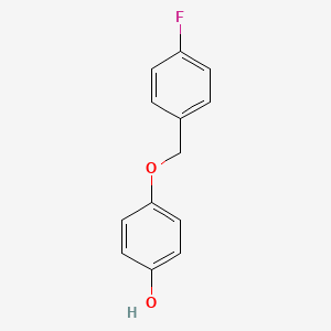 molecular formula C13H11FO2 B7524686 4-(4-氟苄氧基)苯酚 