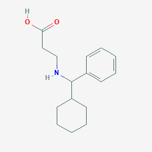 molecular formula C16H23NO2 B7524694 3-[[Cyclohexyl(phenyl)methyl]amino]propanoic acid 