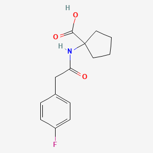 1-[[2-(4-Fluorophenyl)acetyl]amino]cyclopentane-1-carboxylic acid