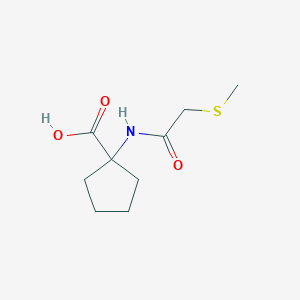 1-[(2-Methylsulfanylacetyl)amino]cyclopentane-1-carboxylic acid