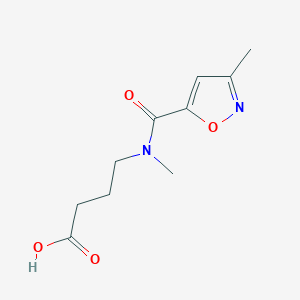 4-[Methyl-(3-methyl-1,2-oxazole-5-carbonyl)amino]butanoic acid