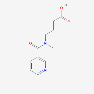 4-[Methyl-(6-methylpyridine-3-carbonyl)amino]butanoic acid