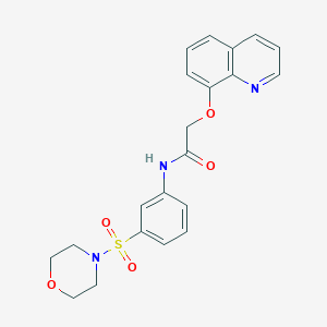 N-(3-morpholin-4-ylsulfonylphenyl)-2-quinolin-8-yloxyacetamide