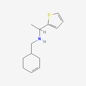 molecular formula C13H19NS B7524831 N-(cyclohex-3-en-1-ylmethyl)-1-thiophen-2-ylethanamine 