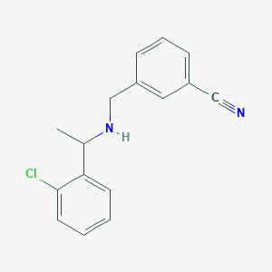 3-[[1-(2-Chlorophenyl)ethylamino]methyl]benzonitrile