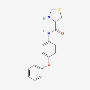 N-(4-phenoxyphenyl)-1,3-thiazolidine-4-carboxamide