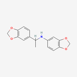 N-[1-(1,3-benzodioxol-5-yl)ethyl]-1,3-benzodioxol-5-amine