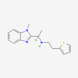 1-(1-methylbenzimidazol-2-yl)-N-(2-thiophen-2-ylethyl)ethanamine